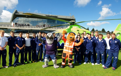 Monkey Business At County Ground As New Mascot Arrives By Helicopter With Video News Gloucestershire Cricket